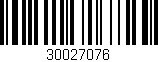 Código de barras (EAN, GTIN, SKU, ISBN): '30027076'