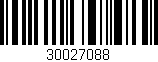 Código de barras (EAN, GTIN, SKU, ISBN): '30027088'