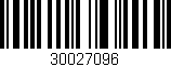 Código de barras (EAN, GTIN, SKU, ISBN): '30027096'
