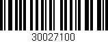 Código de barras (EAN, GTIN, SKU, ISBN): '30027100'