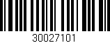 Código de barras (EAN, GTIN, SKU, ISBN): '30027101'