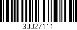 Código de barras (EAN, GTIN, SKU, ISBN): '30027111'