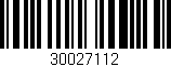 Código de barras (EAN, GTIN, SKU, ISBN): '30027112'