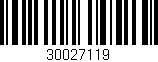 Código de barras (EAN, GTIN, SKU, ISBN): '30027119'