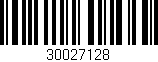 Código de barras (EAN, GTIN, SKU, ISBN): '30027128'