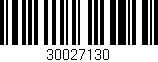 Código de barras (EAN, GTIN, SKU, ISBN): '30027130'