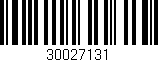 Código de barras (EAN, GTIN, SKU, ISBN): '30027131'