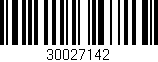 Código de barras (EAN, GTIN, SKU, ISBN): '30027142'