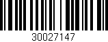 Código de barras (EAN, GTIN, SKU, ISBN): '30027147'