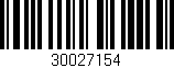 Código de barras (EAN, GTIN, SKU, ISBN): '30027154'