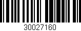 Código de barras (EAN, GTIN, SKU, ISBN): '30027160'