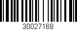 Código de barras (EAN, GTIN, SKU, ISBN): '30027168'