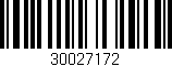 Código de barras (EAN, GTIN, SKU, ISBN): '30027172'