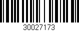Código de barras (EAN, GTIN, SKU, ISBN): '30027173'