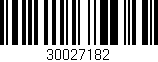 Código de barras (EAN, GTIN, SKU, ISBN): '30027182'