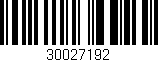 Código de barras (EAN, GTIN, SKU, ISBN): '30027192'
