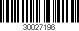 Código de barras (EAN, GTIN, SKU, ISBN): '30027196'