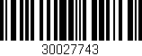 Código de barras (EAN, GTIN, SKU, ISBN): '30027743'