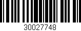 Código de barras (EAN, GTIN, SKU, ISBN): '30027748'