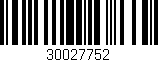 Código de barras (EAN, GTIN, SKU, ISBN): '30027752'