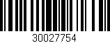 Código de barras (EAN, GTIN, SKU, ISBN): '30027754'