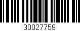 Código de barras (EAN, GTIN, SKU, ISBN): '30027759'