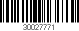 Código de barras (EAN, GTIN, SKU, ISBN): '30027771'