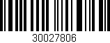 Código de barras (EAN, GTIN, SKU, ISBN): '30027806'