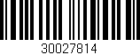 Código de barras (EAN, GTIN, SKU, ISBN): '30027814'