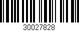 Código de barras (EAN, GTIN, SKU, ISBN): '30027828'