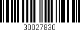 Código de barras (EAN, GTIN, SKU, ISBN): '30027830'