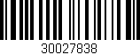 Código de barras (EAN, GTIN, SKU, ISBN): '30027838'