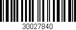 Código de barras (EAN, GTIN, SKU, ISBN): '30027840'