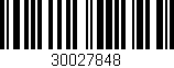 Código de barras (EAN, GTIN, SKU, ISBN): '30027848'