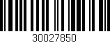 Código de barras (EAN, GTIN, SKU, ISBN): '30027850'