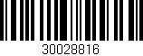 Código de barras (EAN, GTIN, SKU, ISBN): '30028816'