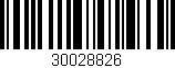 Código de barras (EAN, GTIN, SKU, ISBN): '30028826'