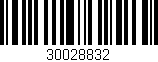 Código de barras (EAN, GTIN, SKU, ISBN): '30028832'