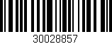 Código de barras (EAN, GTIN, SKU, ISBN): '30028857'