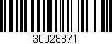 Código de barras (EAN, GTIN, SKU, ISBN): '30028871'