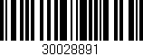 Código de barras (EAN, GTIN, SKU, ISBN): '30028891'