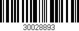 Código de barras (EAN, GTIN, SKU, ISBN): '30028893'
