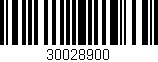 Código de barras (EAN, GTIN, SKU, ISBN): '30028900'