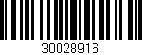 Código de barras (EAN, GTIN, SKU, ISBN): '30028916'