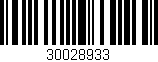 Código de barras (EAN, GTIN, SKU, ISBN): '30028933'