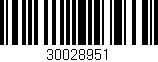 Código de barras (EAN, GTIN, SKU, ISBN): '30028951'