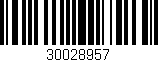 Código de barras (EAN, GTIN, SKU, ISBN): '30028957'