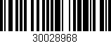 Código de barras (EAN, GTIN, SKU, ISBN): '30028968'