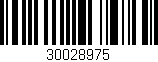 Código de barras (EAN, GTIN, SKU, ISBN): '30028975'
