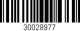 Código de barras (EAN, GTIN, SKU, ISBN): '30028977'
